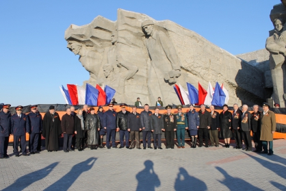В Керчи прошли торжественные мероприятия, посвящённые проведению эстафеты «Дорога Памяти», приуроченной к 74-й годовщине Победы в Великой Отечественной войне